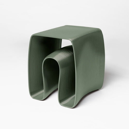 Eel_side_table_olive_3d_printed