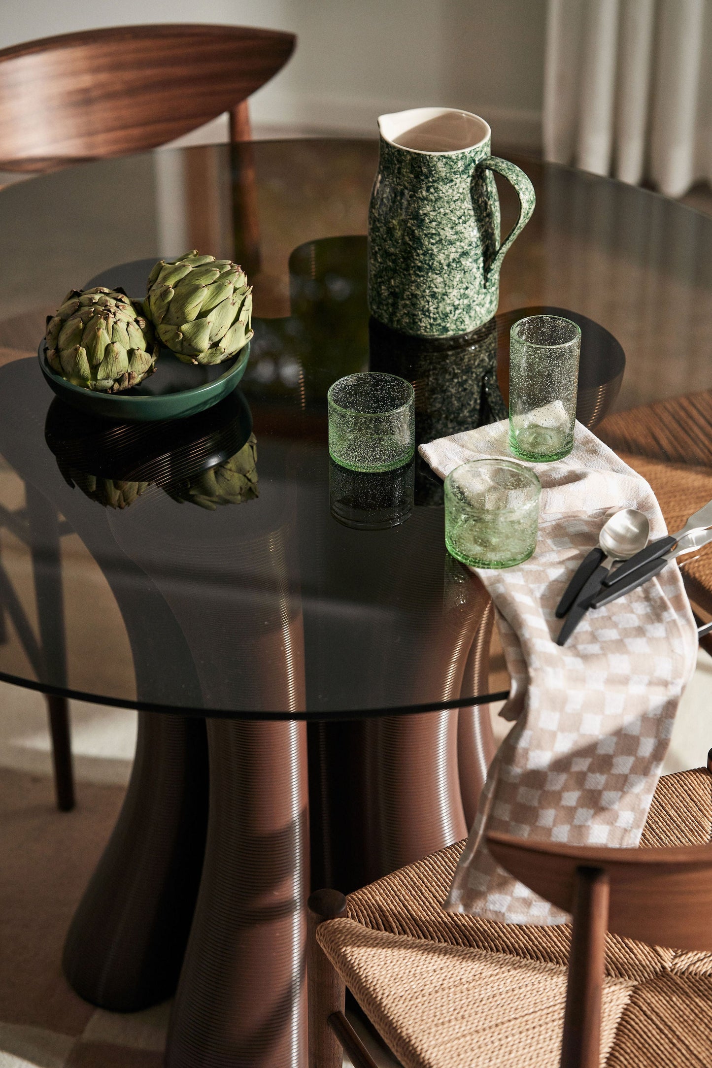 Anemone Dining Table Chocolate